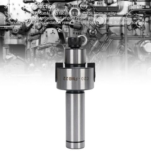 Buachois Face End Mill Set Cutter Kit, 4 Flute Face End Mill Cutter with APMT1604 Carbide Inserts 50mm Cutting Diameter 22mm Hole 400R-50-22-4T for CNC Milling Machines Lathe Drill in Saudi Arabia