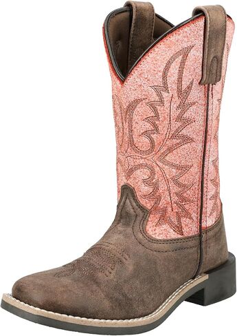 Smoky Mountain Western Boots Girls Distress Brown Turquoise 3408C in Saudi Arabia