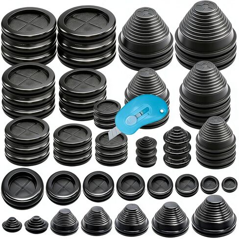 233pcs طقم جروميت المطاط 4 أنماط مغلقة جدار الحماية grommet 27 أحجام مقابس فتحة مطاطية للأسلاك ، السيارات ، السباكة ، الكهربائية in Kuwait
