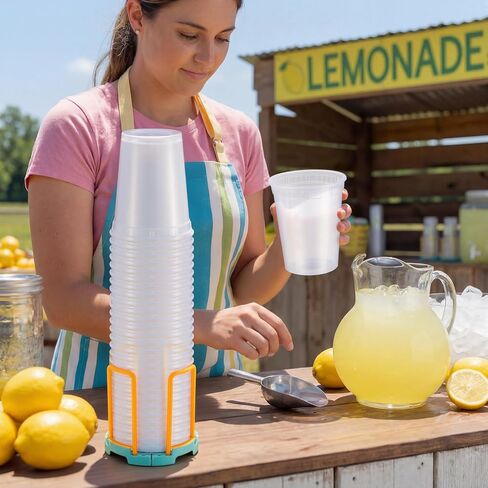 قطعتان من حامل الأكواب البلاستيكي القابل للسحب لحامل عصير الليمون، منظم سطح الطاولة قابل للتوسيع يناسب الأكواب القياسية والأوعية الصغيرة ورف تصريف الأطباق وصينية تخزين لمطعم خزانة المطبخ in Kuwait