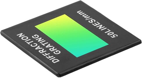 صريف حيود ناقل الحركة 50/100/300/600 خط لكل مم، مقياس الطيف الضوئي للتجارب التعليمية، نطاق الطول الموجي 200-2000 نانومتر، للتحلل الطيفي واكتشاف المكونات (300) in Kuwait