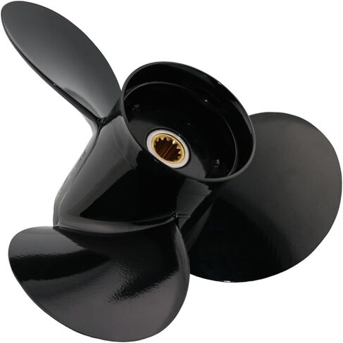 Boat Propeller 13 Spline Tooth for Johnson Evinrude OMC 40-140HP, 14x9 14x11 13 3/4x13 13 1/2x15 13 1/4x17 13.2x19 13.2x21 Pitch, 3-Blade Aluminum Replacement for BRP Stern Drive Outboard in Saudi Arabia