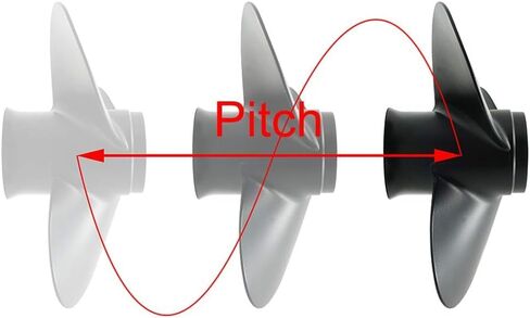 مروحة خارجية مصنوعة من الألومنيوم لمحركات ميركوري 30-70 حصان، 13 سنًا خددًا، RH... (D:10 1/2" P:13") in Kuwait