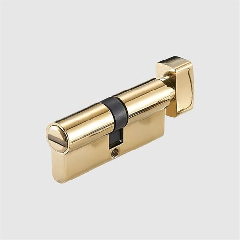 Cylinder Door Lock Barrel 75mm Brass Made 1Pcs(Gold-No Key) in Saudi Arabia