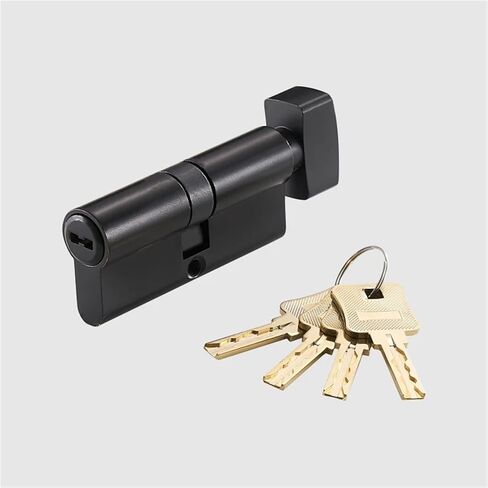 Cylinder Door Lock Barrel 75mm Brass Made 1Pcs(Gold-No Key) in Saudi Arabia