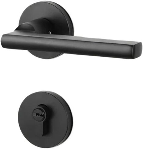 Door Lock Solid Handle Aluminum Universal Type Silent Indoor Wooden 1Pcs(Type B) in Saudi Arabia