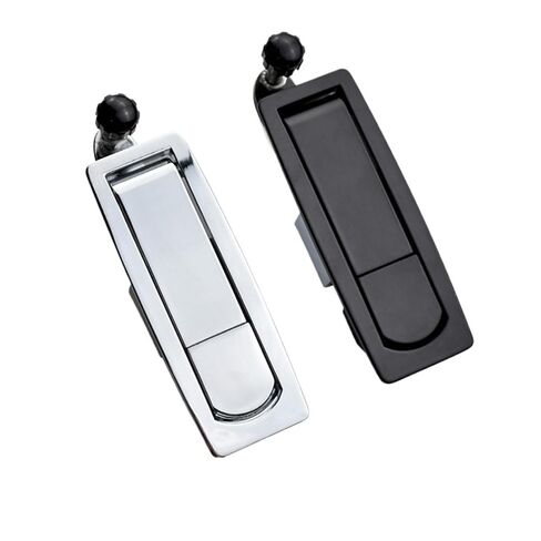 Cabinet Plane Lock Lever Panel Push Button with Compression Trigger Latch 1Pcs(35Short Pole Silver) in Saudi Arabia