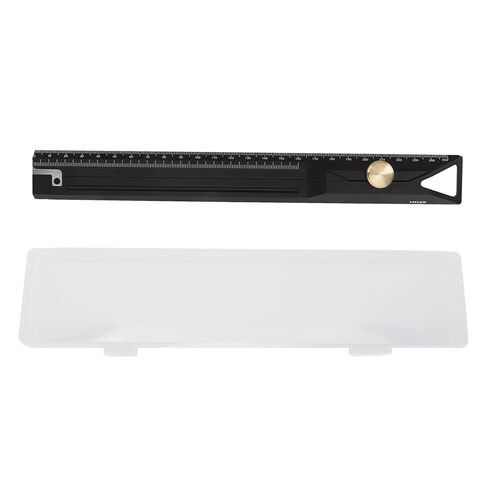 Aluminum Alloy Straight Ruler, 25cm Precision Scale Drafting Tool for Woodworking Drawing Measuring Professional Use in Saudi Arabia