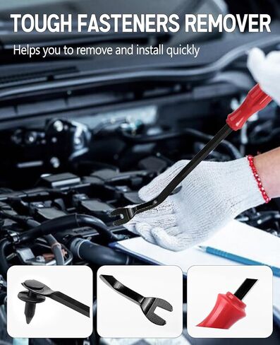 UNIGT 6 in 1 Bumper Retainer Clips with Fastener Remover Compatible with Jeep Wrangler Chrysler Dodge Ram Plastic Rivets Replace# 6506007AA / 6502625/6503598-121Pcs in Kuwait