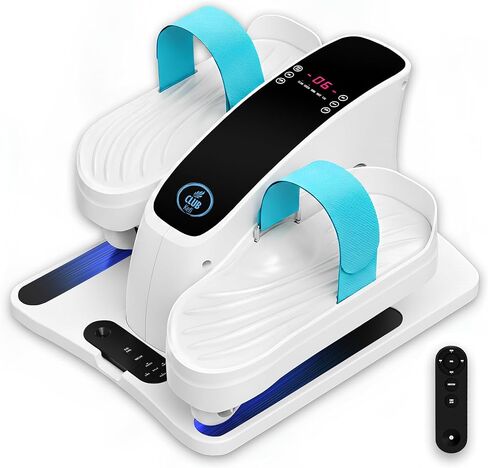 Under Desk Elliptical Machine – Electric Seated Pedal Exerciser for Seniors & Adults, Compact Quiet Ellipse Leg Exerciser with Remote, LCD, Foot Pedals – Home Office Workout Equipment in Kuwait