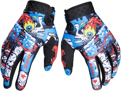 Ghost Eye‌ Cycling MTB Full-Finger Gloves-Touchscreen Compatible Lightweight & Breathable Anti Slip Shock-Absorbing Wear-Resistant for Men/Women All-Season in Saudi Arabia