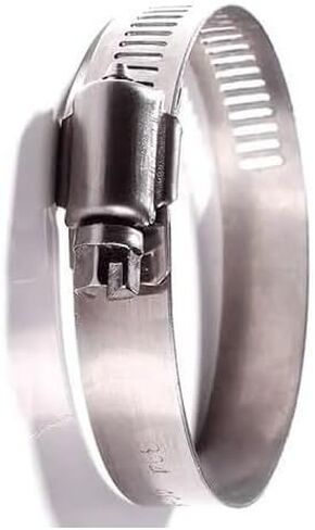 Adjustable Stainless Steel 304 Hose Clamp Set - Heavy Duty Pipe Tube Clips for Home and Automotive Use(33-57mm 2pcs) in Saudi Arabia