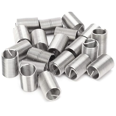 20pcs Wire Threaded Inserts, M22 x 2.5 Stainless Steel Helical Coiled Wire Thread Sleeve, Wire Thread Insert Sleeve Bushing Screw Protective(1.5D) in Saudi Arabia