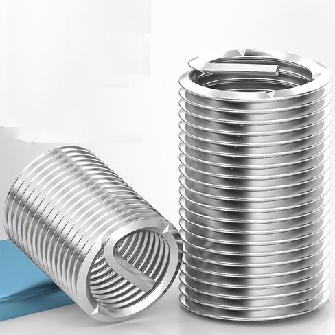 20pcs Wire Threaded Inserts, M22 x 2.5 Stainless Steel Helical Coiled Wire Thread Sleeve, Wire Thread Insert Sleeve Bushing Screw Protective(1.5D) in Saudi Arabia