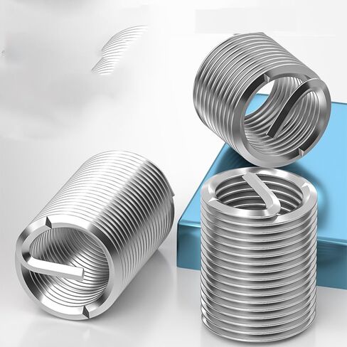 20pcs Wire Threaded Inserts, M22 x 2.5 Stainless Steel Helical Coiled Wire Thread Sleeve, Wire Thread Insert Sleeve Bushing Screw Protective(1.5D) in Saudi Arabia