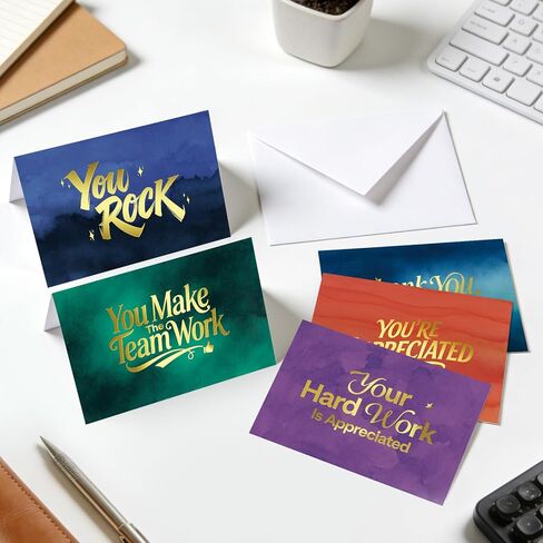 24 Pack Graduation Thank You Cards 2025 with Envelopes and Stickers, 4" x 6" Thick and Blank Grad Thank You Cards Notes for High School College, 6 Elegant Designs in Kuwait