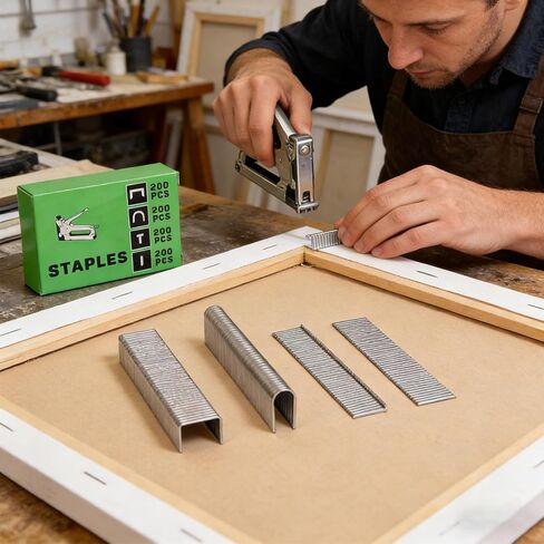 Staples Refill for Staple Gun- Multi-Purpose Staple Nails Staples Nails for Carpentry, Furniture and DIY(1000 Heavy) in Saudi Arabia