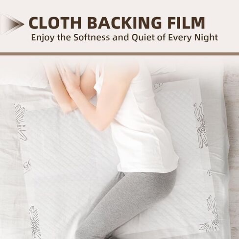 وسادات داخلية شديدة التحمل لسلس البول مقاس 91.44 سم × 91.44 سم، عدد 40، وسادات سرير فائقة الامتصاص للاستعمال مرة واحدة، 130 جرام، وسادات مقاومة للتمزق للبالغين والأطفال وكبار السن والرعاية المنزلية in Kuwait