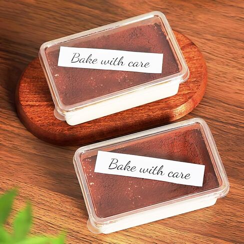 Dessert Containers Cake Boxes with Lids: 20 Pack Clear Plastic Small Square Tiramisu Cake Boxes for Individual Tiramisu Mousse Food Disposable Fruit Packaging Cup for Baking Party Favor in Saudi Arabia