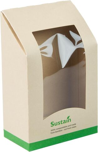 Restaurantware Sandwich Container 50 Pack of 5.9 x 3.7 x 2.1 Inches Paper Sandwich Box Clear Window Packaging Leak-Proof Kraft Color Ideal For Cafes And Grab-And-Go Meals in Saudi Arabia