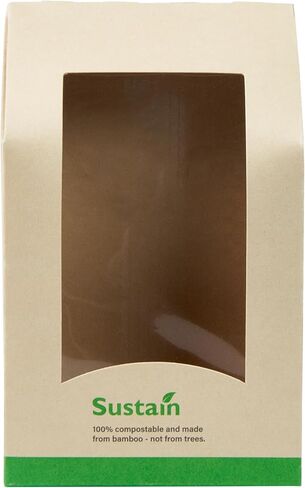 Restaurantware Sandwich Container 50 Pack of 5.9 x 3.7 x 2.1 Inches Paper Sandwich Box Clear Window Packaging Leak-Proof Kraft Color Ideal For Cafes And Grab-And-Go Meals in Saudi Arabia