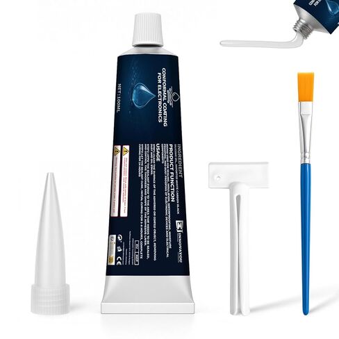 3.38 fl oz Clear Conformal Coating for Electronics Silicone Sealant, Waterproof Insulating, for PCBs, LED Lights, Controllers in Saudi Arabia