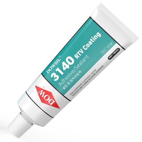 3140 RTV 1.8 أوقية أنبوب سيليكون مانع للتسرب/لاصق مقاوم لدرجات الحرارة العالية، مقاوم للماء، عازل لإصلاح أختام الأجهزة المنزلية، الإلكترونيات، السيارات، الختم الصناعي. in Kuwait