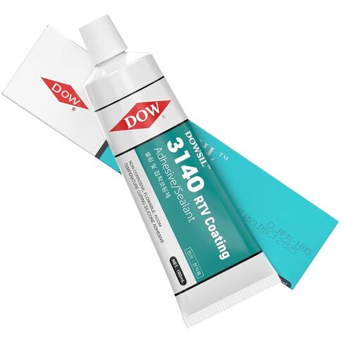 3140 RTV 1.8 أوقية أنبوب سيليكون مانع للتسرب/لاصق مقاوم لدرجات الحرارة العالية، مقاوم للماء، عازل لإصلاح أختام الأجهزة المنزلية، الإلكترونيات، السيارات، الختم الصناعي. in Kuwait