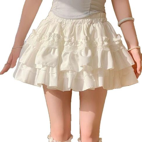 Women's Frill Trim Ruffle Hem Shirred High Waist Shorts, Ruffle Shorts Women, Womens High Waisted Shorts in Saudi Arabia