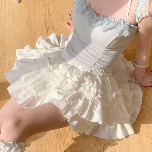 Women's Frill Trim Ruffle Hem Shirred High Waist Shorts, Ruffle Shorts Women, Womens High Waisted Shorts in Saudi Arabia