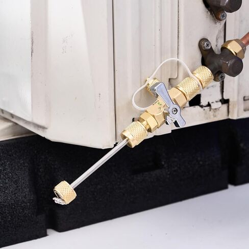 أداة إزالة Core Core Super Stars - أداة HVAC ذات الحجم المزدوج SAE 1/4 بوصة و 5/16 بوصة - مزيل صمامات AC Schrader مع المعلن عن R410A R22 R134A R32 SYSTEMS in Kuwait