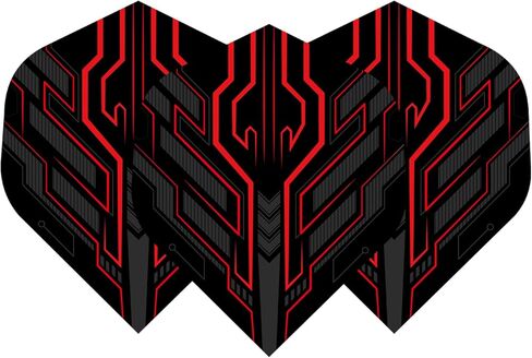 105 قطعة من Dart Flights (35 مجموعة فريدة)، 100 ميكرون PET، مناسبة عالميًا لأعمدة الألومنيوم والبولي فينيل كلوريد، للسهام ذات الأطراف الفولاذية والناعمة، جودة ممتازة للبطولات مع 7 تصميمات in Kuwait