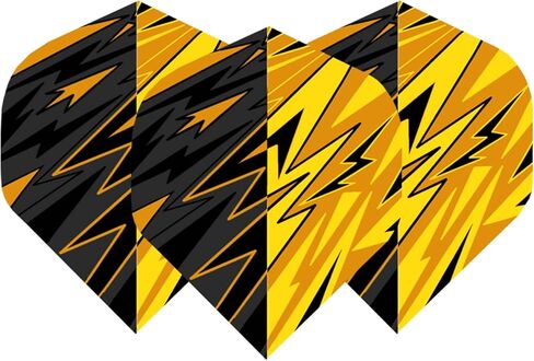 105 قطعة من Dart Flights (35 مجموعة فريدة)، 100 ميكرون PET، مناسبة عالميًا لأعمدة الألومنيوم والبولي فينيل كلوريد، للسهام ذات الأطراف الفولاذية والناعمة، جودة ممتازة للبطولات مع 7 تصميمات in Kuwait