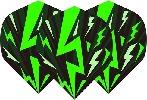 105 قطعة من Dart Flights (35 مجموعة فريدة)، 100 ميكرون PET، مناسبة عالميًا لأعمدة الألومنيوم والبولي فينيل كلوريد، للسهام ذات الأطراف الفولاذية والناعمة، جودة ممتازة للبطولات مع 7 تصميمات in Kuwait