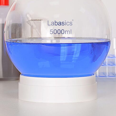 حامل قارورة بلاستيكي من Labasics، قارورة دائرية من مادة البولي بروبيلين قابلة للتكديس، حامل قارورة للقوارير المستديرة السفلية حتى 10 لتر، 160 مم in Saudi Arabia