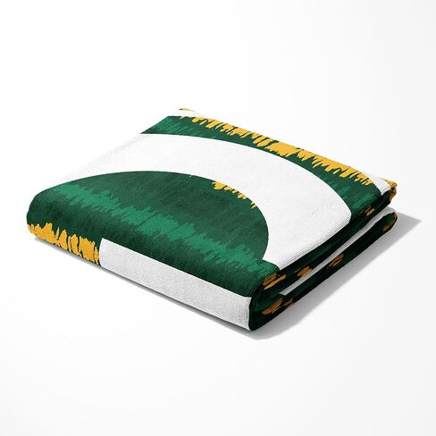 منشفة شاطئ من الألياف الدقيقة كبيرة الحجم من Northwest NFL Green Bay Packers، 60 × 70 بوصة - سريعة الجفاف، مقاومة للرمل، خفيفة الوزن، عالية الامتصاص، تصميم شيبوري in Saudi Arabia