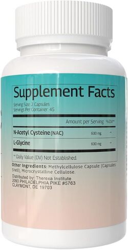 مكمل جليناك 1200 مجم - مكملات الجليسين والناك، تم اختبارها في الولايات المتحدة الأمريكية - 90 كبسولة in Kuwait