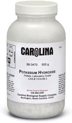 Potassium Hydroxide, Pellets, Laboratory Grade, 500 G in Kuwait