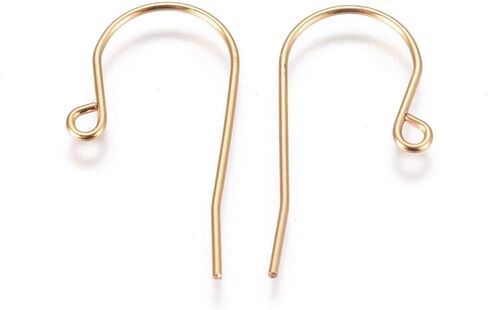 Fashewelry 200Pcs Multi-Color 201 Stainless Steel Earring Fish Hooks Rainbow Surgical French Ear Wires with Ball and Coil Tube Ends 21 Gauge Pins for Dangle Drop Earrings Making 20mm in Saudi Arabia