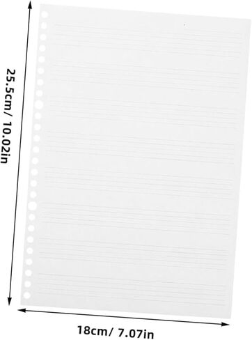 Toyvian Manuscript Music Paper Refill Sheets 10x7 Blank Staff Paper for Composers 50 Sheets Loose Notebook Replacement for Piano Practice and Music Composition in Saudi Arabia