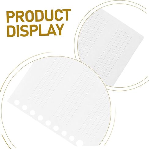Toyvian Manuscript Music Paper Refill Sheets 10x7 Blank Staff Paper for Composers 50 Sheets Loose Notebook Replacement for Piano Practice and Music Composition in Saudi Arabia