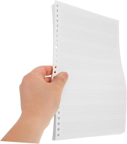 Toyvian Manuscript Music Paper Refill Sheets 10x7 Blank Staff Paper for Composers 50 Sheets Loose Notebook Replacement for Piano Practice and Music Composition in Saudi Arabia