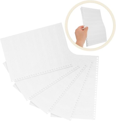 Toyvian Manuscript Music Paper Refill Sheets 10x7 Blank Staff Paper for Composers 50 Sheets Loose Notebook Replacement for Piano Practice and Music Composition in Saudi Arabia