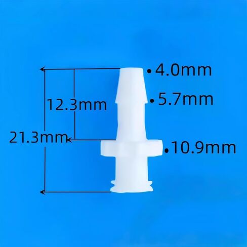 25pcs/pack 5/32" Female Luer Lock to Barb Hose Fittings Luer Adapter PP for Aquarium Medical Laboratory White in Saudi Arabia