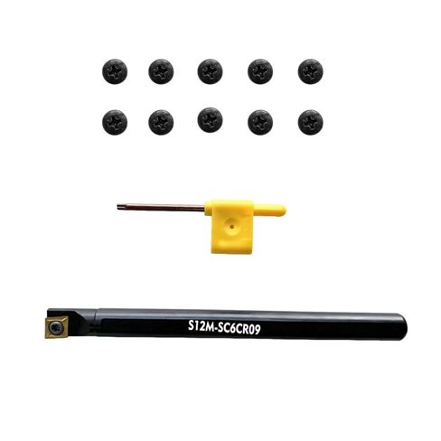 1/2-Indexable Lathe Turning Tool Holder-Boring Bar-Compatible with CCMT09T304/CCMT32.51 Carbide Inserts, Multilayer Coated CCMT Inserts for CNC Lathe, Metal Cutting, Facing-Boring-Replacement Cutters in Saudi Arabia