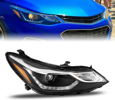 JSBOYAT Fits for 2016-2019 Chevy Cruze Headlight Assembly Replacement Halogen Non-Projector Factory Headlamp OE Style Front Lamp Left Driver Side in Kuwait