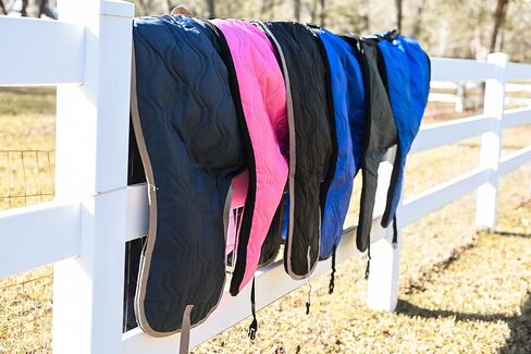 AJ Tack Western Padded Saddle and Bridle Carrier Set Royal Blue in Kuwait