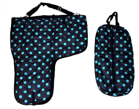 AJ Tack Western Padded Saddle and Bridle Carrier Set Royal Blue in Kuwait