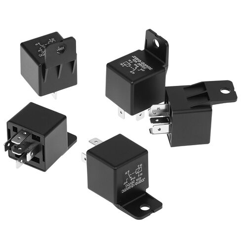 QWORK Motor Relay 5 Pin 24V 40A، مرحل السيارات، 5 حزم مرحلات السيارة تبديل الطاقة لصندوق السيارة، البدء عن بعد، والإضاءة in Saudi Arabia