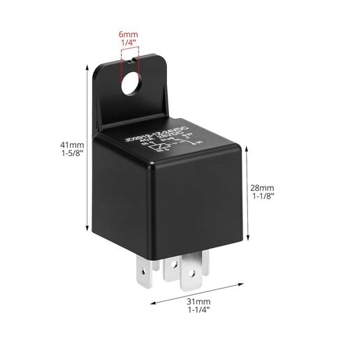 QWORK Motor Relay 5 Pin 24V 40A، مرحل السيارات، 5 حزم مرحلات السيارة تبديل الطاقة لصندوق السيارة، البدء عن بعد، والإضاءة in Saudi Arabia
